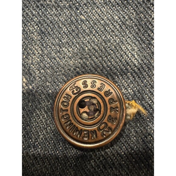Vintage 70’s Kemington Express Made In USA Denim Jacket Button Coat Women Sz M - Picture 3 of 8